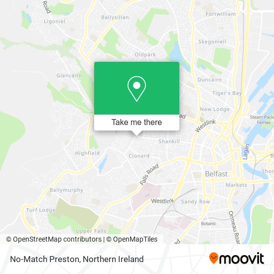 No-Match Preston map