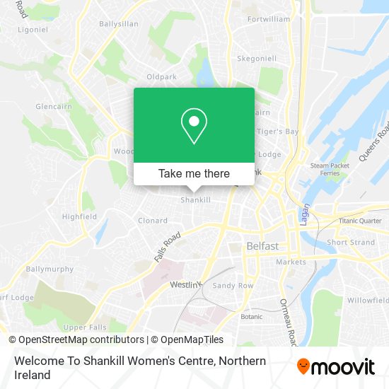 Welcome To Shankill Women's Centre map
