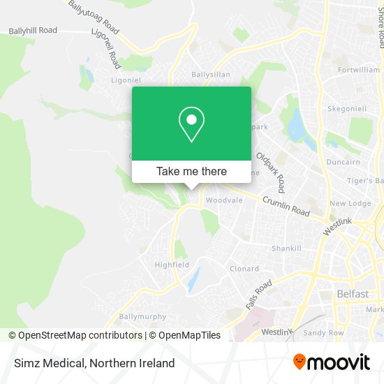 Simz Medical map