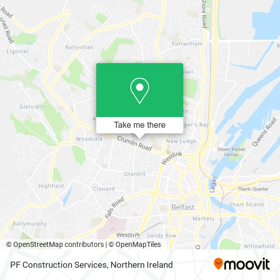 PF Construction Services map