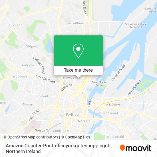 Amazon Counter-Postofficeyorkgateshoppingctr map
