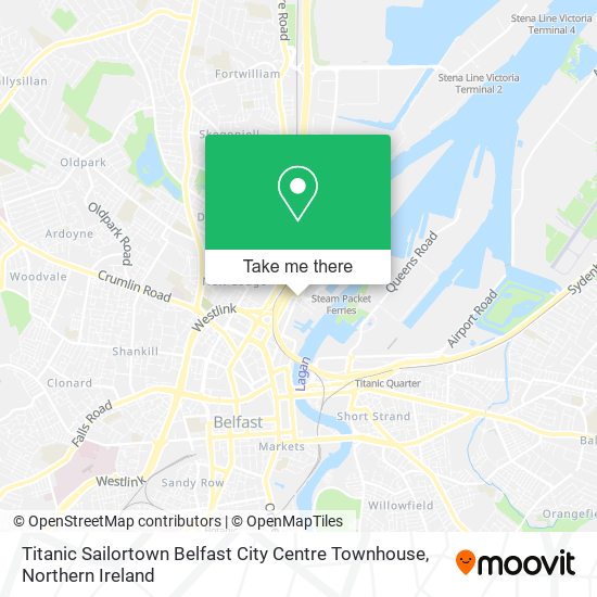 Titanic Sailortown Belfast City Centre Townhouse map