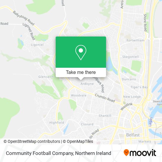 Community Football Company map