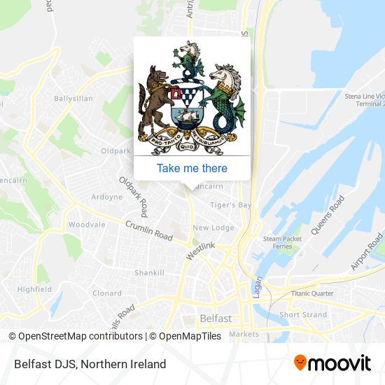 Belfast DJS map