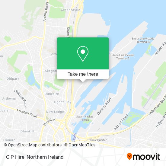 C P Hire map