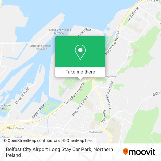 Belfast City Airport Long Stay Car Park map