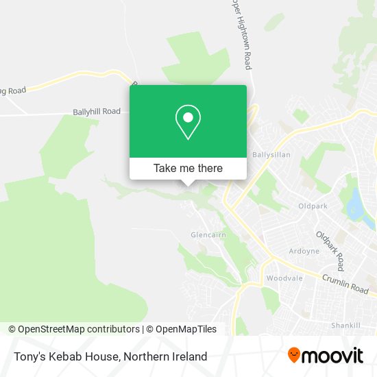 Tony's Kebab House map