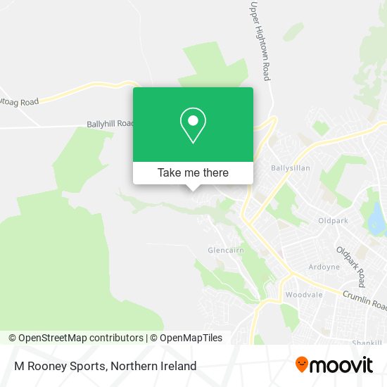 M Rooney Sports map