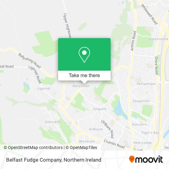 Belfast Fudge Company map