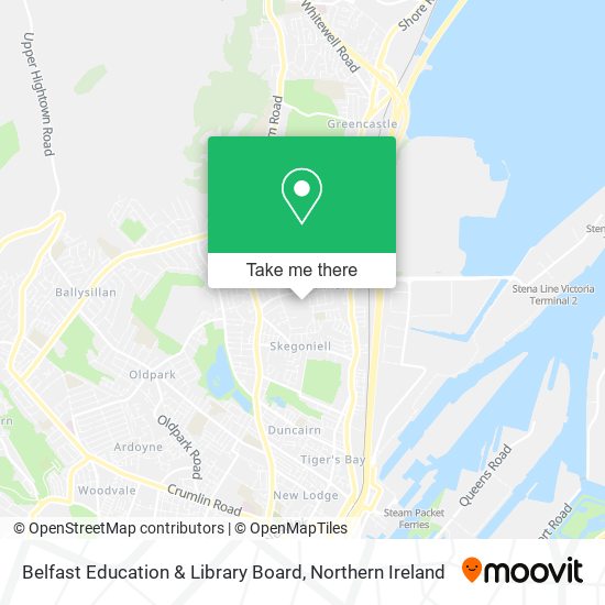 Belfast Education & Library Board map