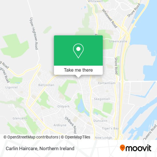 Carlin Haircare map