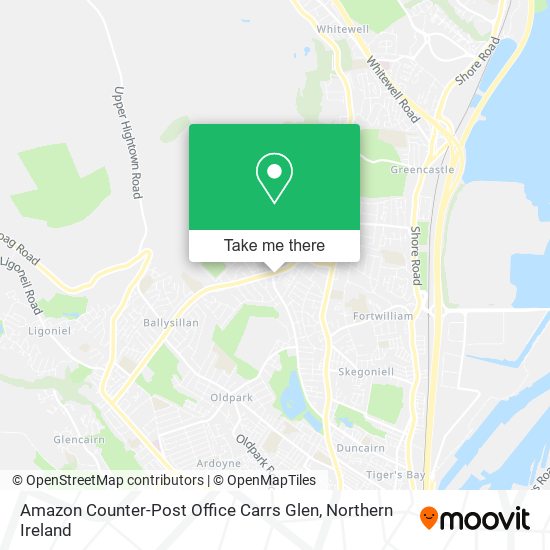 Amazon Counter-Post Office Carrs Glen map