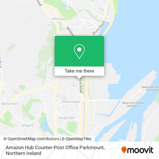 Amazon Hub Counter-Post Office Parkmount map