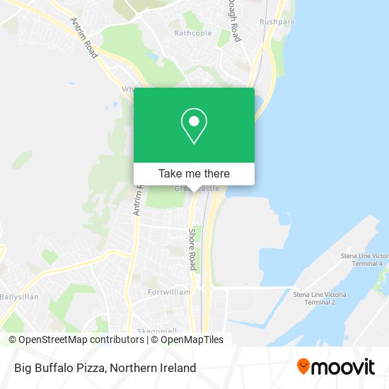 Big Buffalo Pizza map
