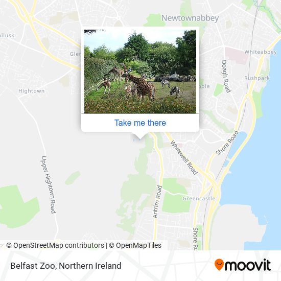 Belfast Zoo map