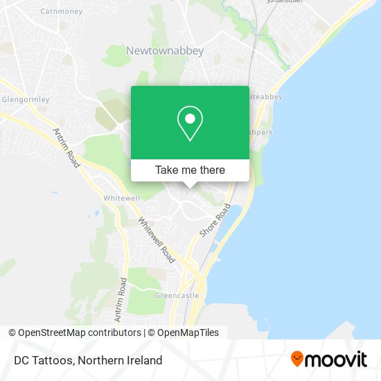 DC Tattoos map