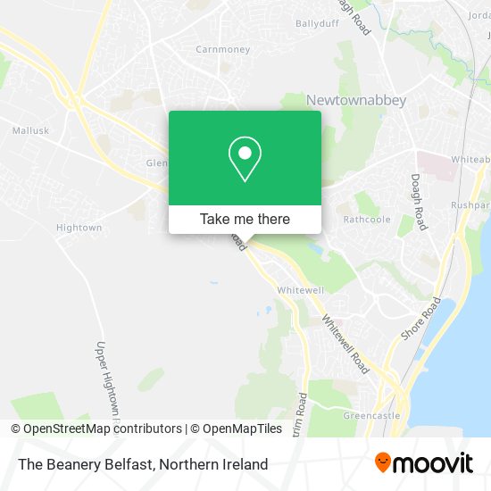 The Beanery Belfast map
