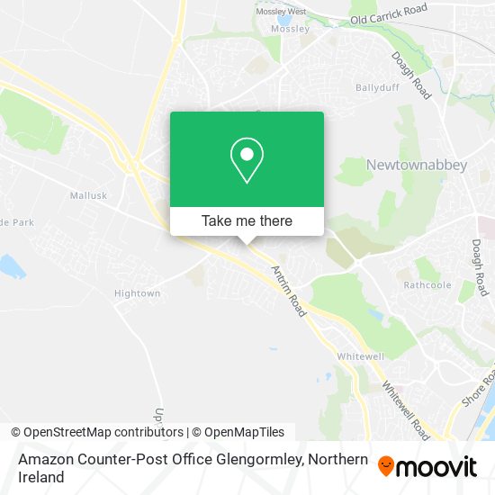 Amazon Counter-Post Office Glengormley map