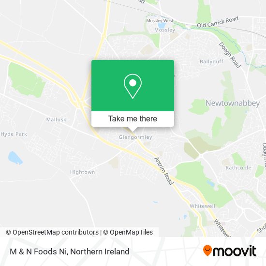 M & N Foods Ni map