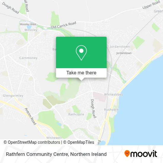 Rathfern Community Centre map