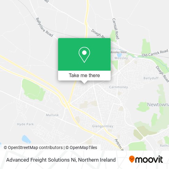 Advanced Freight Solutions Ni map