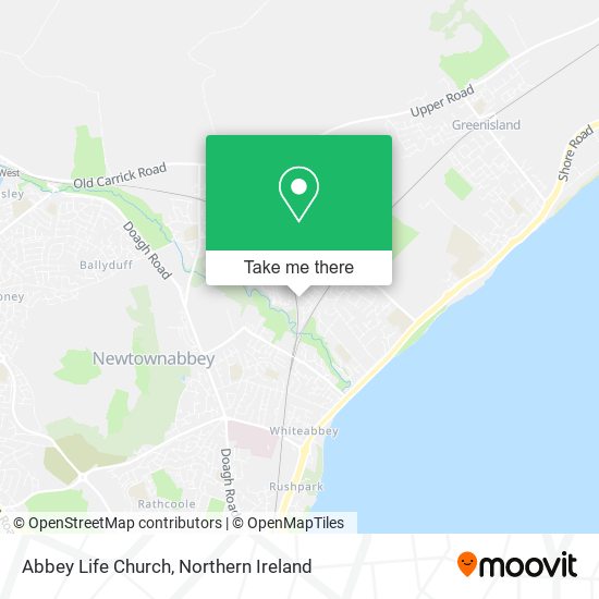 Abbey Life Church map