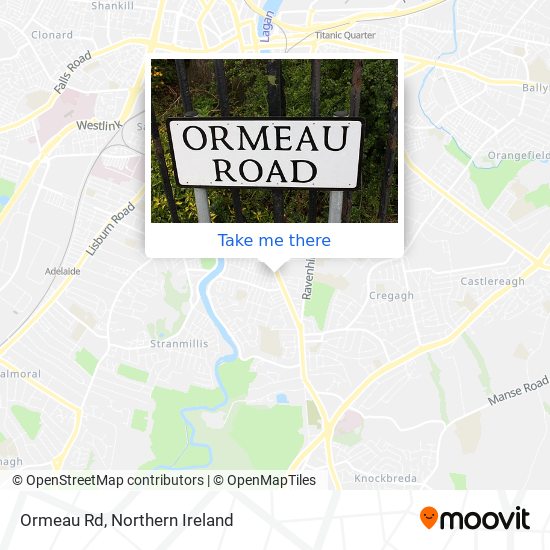 Ormeau Rd map