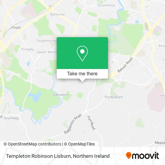 Templeton Robinson Lisburn map