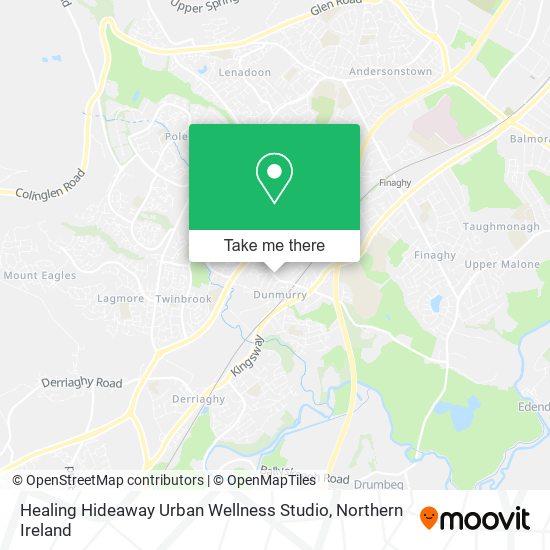 Healing Hideaway Urban Wellness Studio map
