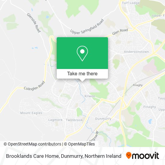 Brooklands Care Home, Dunmurry map