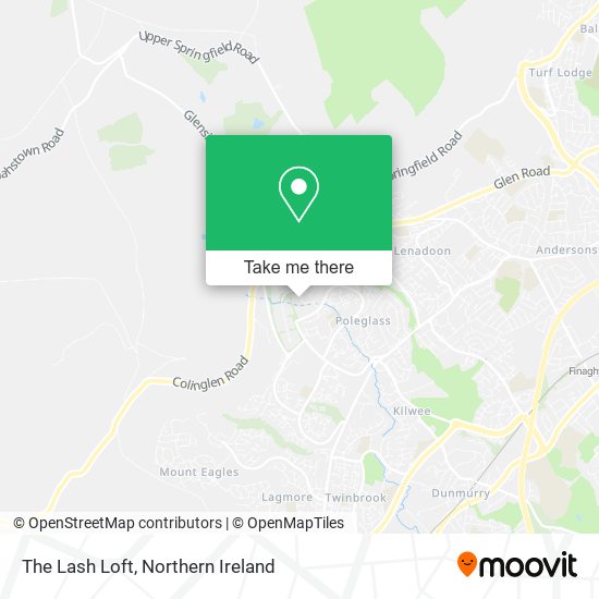 The Lash Loft map