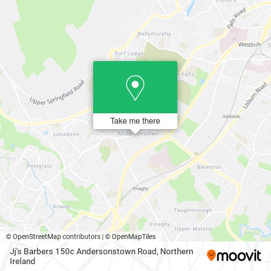 Jj's Barbers 150c Andersonstown Road map