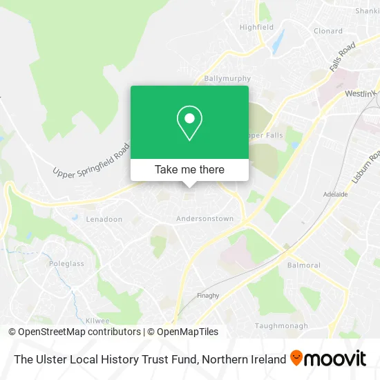 The Ulster Local History Trust Fund map