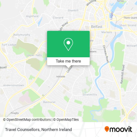 Travel Counsellors map
