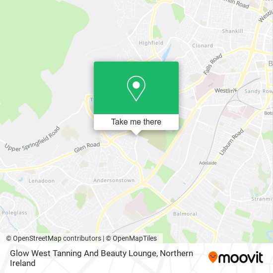Glow West Tanning And Beauty Lounge map