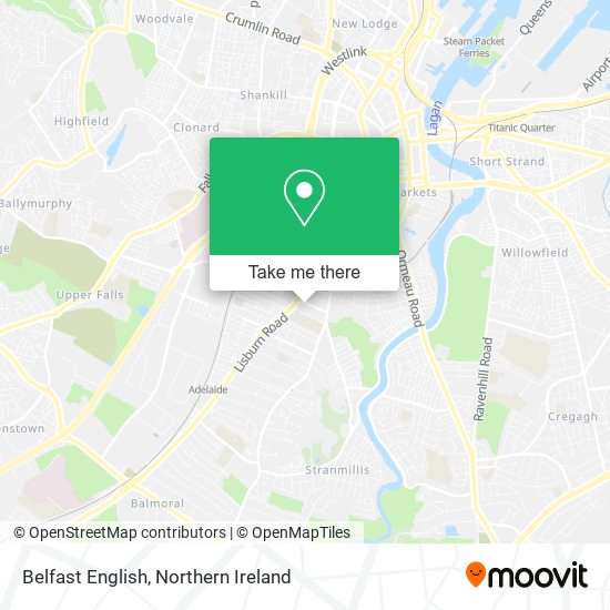 Belfast English map