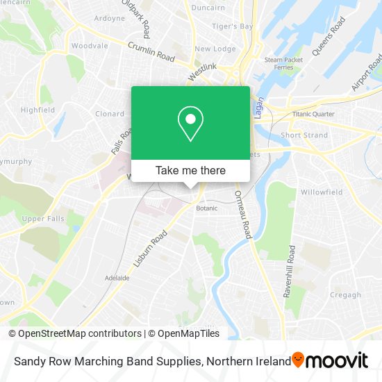 Sandy Row Marching Band Supplies map