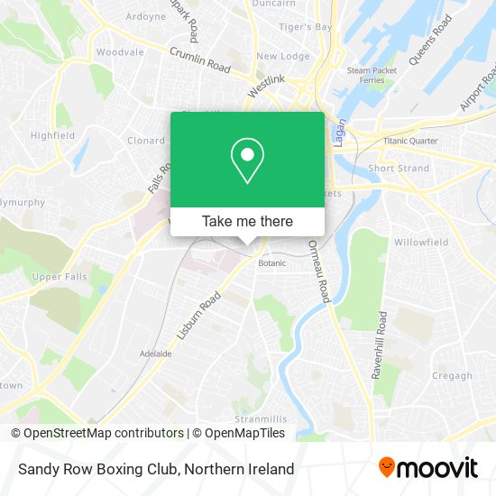 Sandy Row Boxing Club map