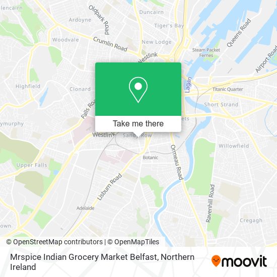 Mrspice Indian Grocery Market Belfast map