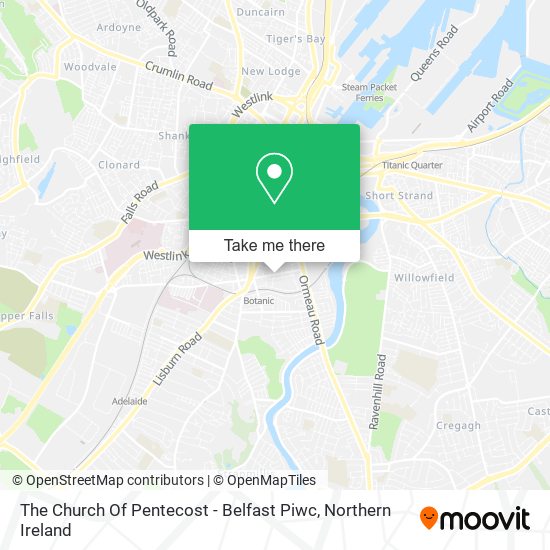 The Church Of Pentecost - Belfast Piwc map