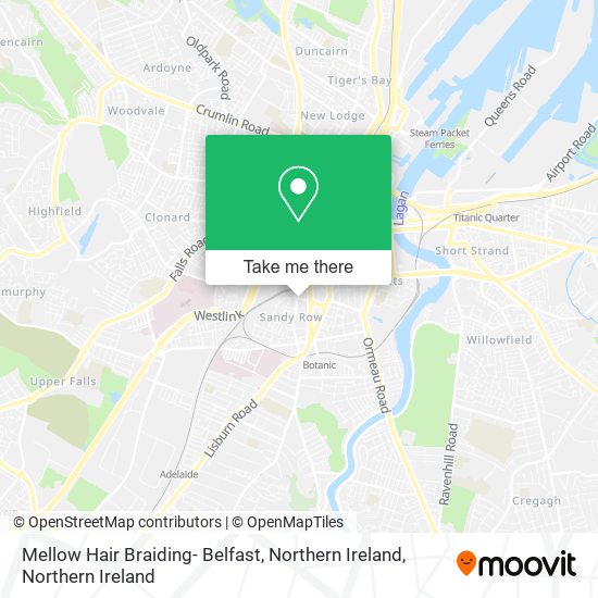 Mellow Hair Braiding- Belfast, Northern Ireland map