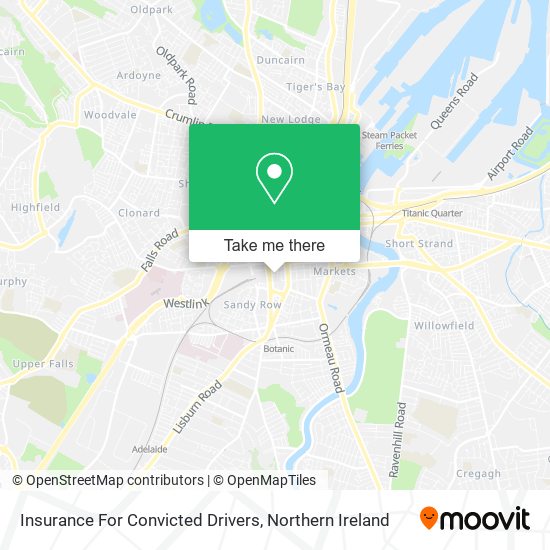 Insurance For Convicted Drivers map