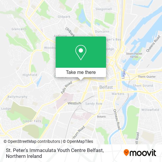 St. Peter's Immaculata Youth Centre Belfast map