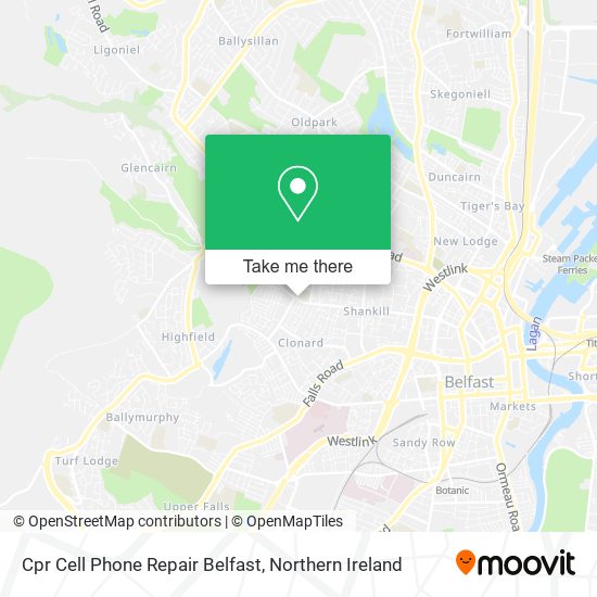 Cpr Cell Phone Repair Belfast map
