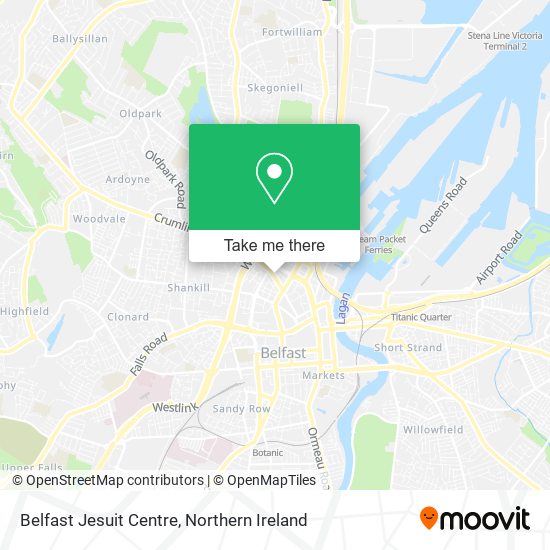 Belfast Jesuit Centre map