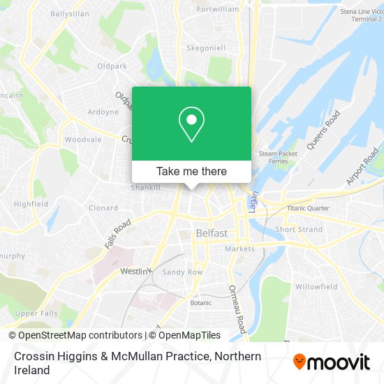 Crossin Higgins & McMullan Practice map