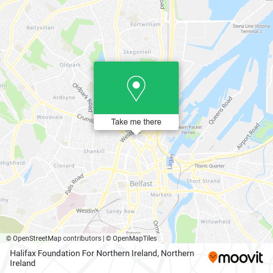 Halifax Foundation For Northern Ireland map