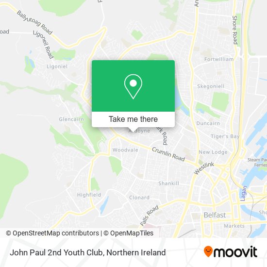 John Paul 2nd Youth Club map