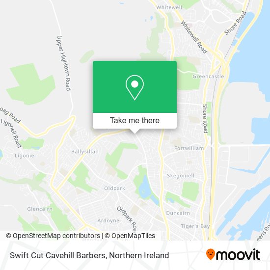 Swift Cut Cavehill Barbers map
