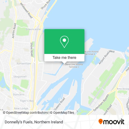 Donnelly's Fuels map
